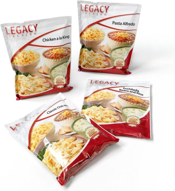 Legacy Food Storage 3 Day Kit, Emergency Food Supply, 4 Entr...