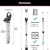 Master Lock Sliding Door Stopper and Door Security Bar, Adju...