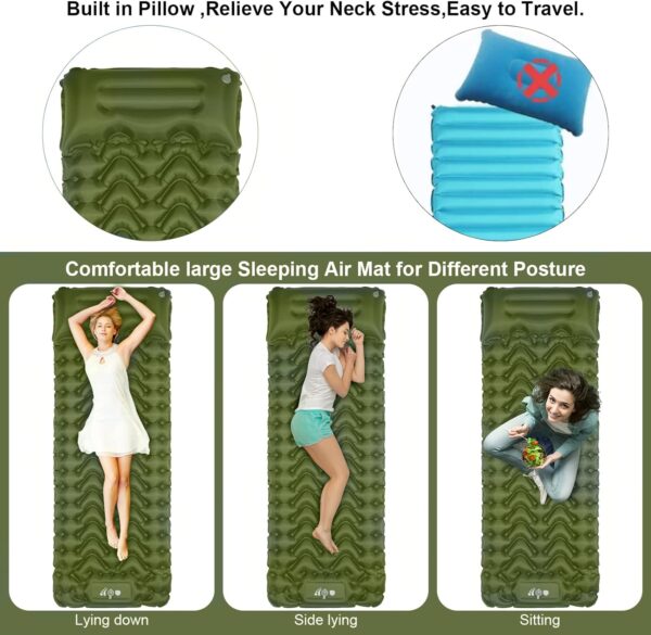 Sleeping Pad, Ultralight Inflatable Sleeping Pad for Camping...