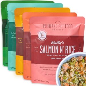 Portland Pet Food Company Mixed Wet Dog Food Pouches Variety...