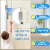 Home Security Door Reinforcement Lock 2Pack, Childproof Safe...