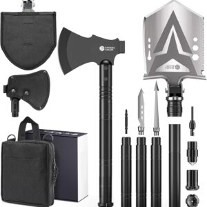 Sahara Sailor Survival Axe, Camping Folding Shovel with Hatc...