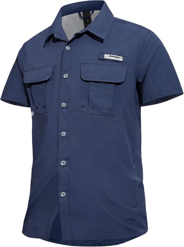 Haimont Men's Fishing Shirts Sun Protection Button Down Hiki...