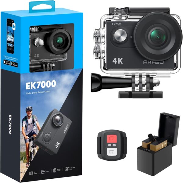 AKASO EK7000 4K30FPS 20MP WiFi Action Camera with EIS Ultra ...