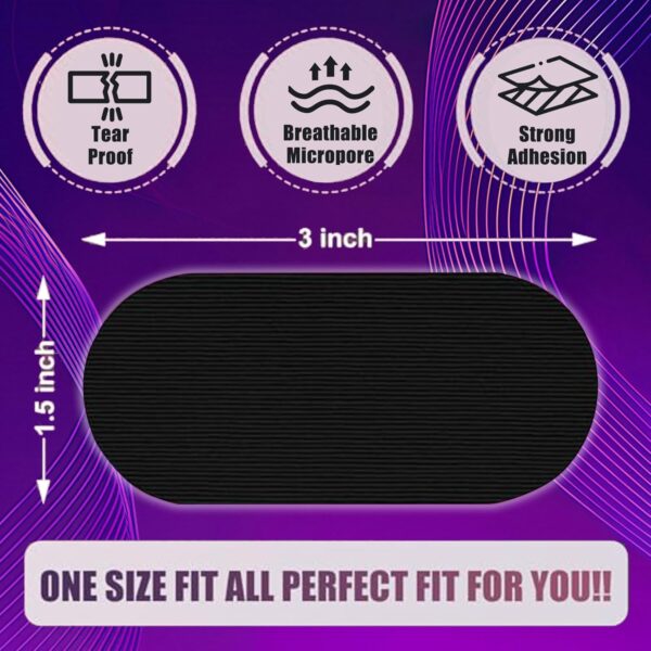 Black Gentle Premium Breathable Tape(30 Pack) - Pain Free Re...