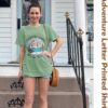 Women Mountain Shirts and So The Adventure Begins Tshirt Sun...