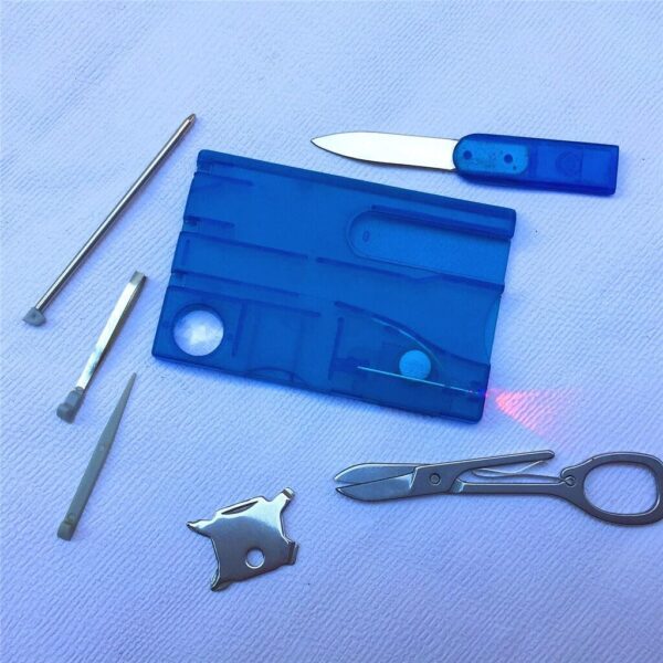 10 in 1 Pocket Credit Card Portable Multi Tool Outdoor Campi...
