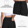 MoFiz Womens 10" Long Shorts for Women Knee Length Quick Dry...