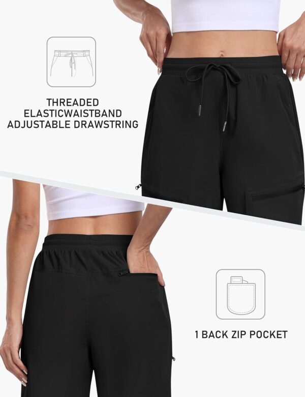 MoFiz Womens 10" Long Shorts for Women Knee Length Quick Dry...