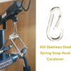 Olivia & Oliver Stainless Steel Carabiner，Spring Snap Hook C...