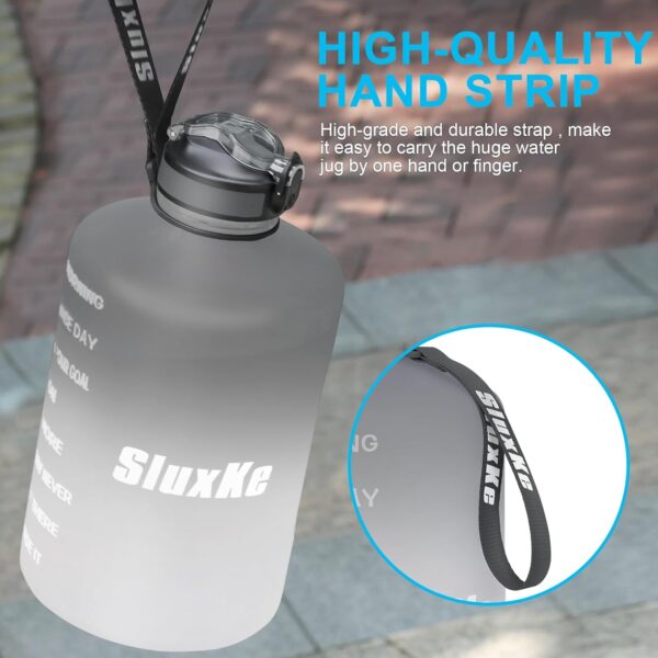 1 Gallon Motivational Sports Water Bottle with Time Marker, ...