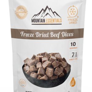 Mountain Essentials Freeze Dried Fully Cooked Beef Dices | 2...