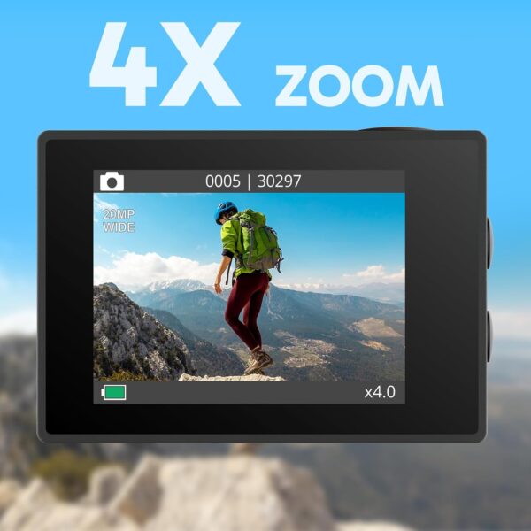 AKASO EK7000 4K30FPS 20MP WiFi Action Camera with EIS Ultra ...