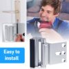 Home Security Door Reinforcement Lock 2Pack, Childproof Safe...