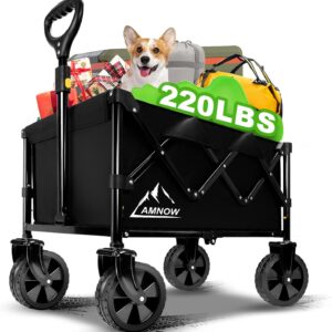 Collapsible Wagon Cart with Wheels Foldable, Folding Wagons ...