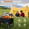 Collapsible Wagon Cart with Wheels Foldable, Folding Wagons ...