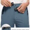 TBMPOY Men's Lightweight Hiking Pants with Belt 5 Zip Pocket...