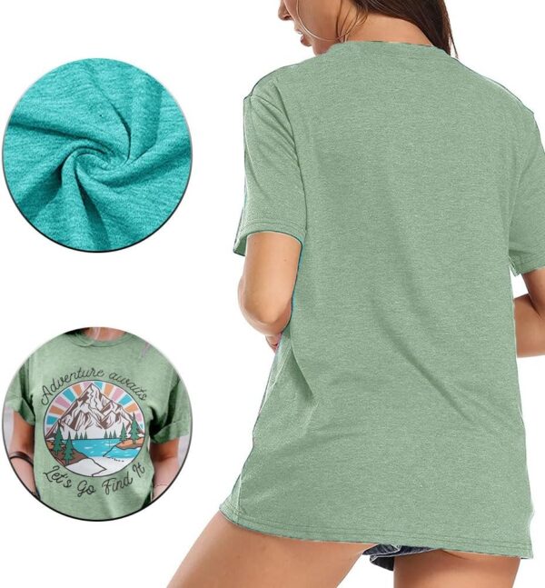 Women Mountain Shirts and So The Adventure Begins Tshirt Sun...