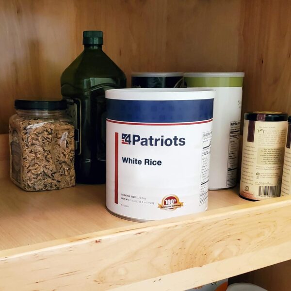 4Patriots Freeze-Dried White Rice #10 Can: Survival Rice Des...