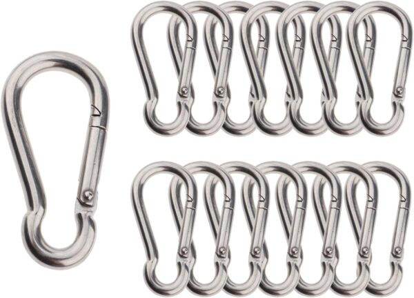 Olivia & Oliver Stainless Steel Carabiner，Spring Snap Hook C...