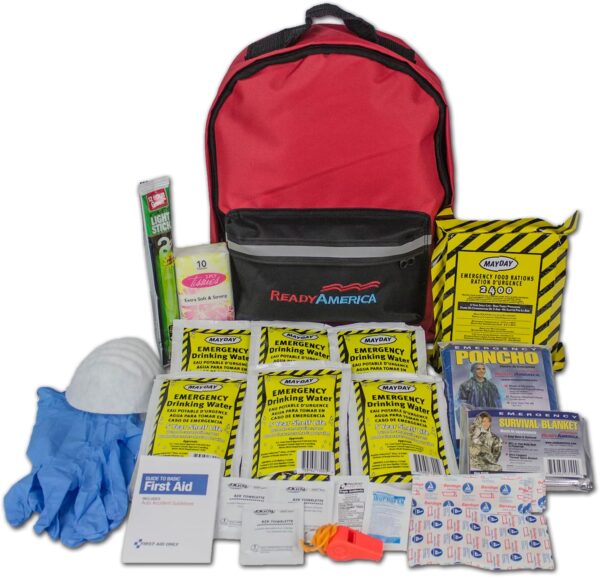 Ready America 70180 72 Hour Emergency Kit, 1-Person, 3-Day B...