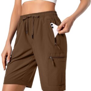 Women's Lightweight Hiking Cargo Shorts Quick Dry Athletic S...