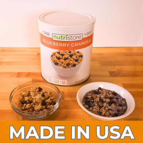 Nutristore | Freeze-Dried Blueberry Granola | Emergency Surv...