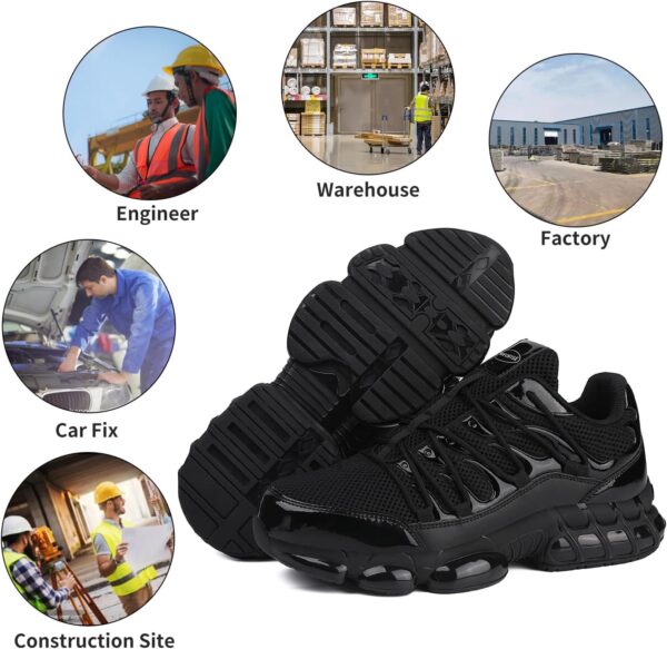 Steel Toe Work Shoes for Men Women Safety Composite Toe Snea...