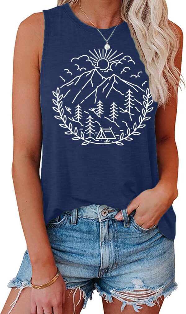 Women Hiking Camping Outdoor Tank Top Summer Mountain Nature...
