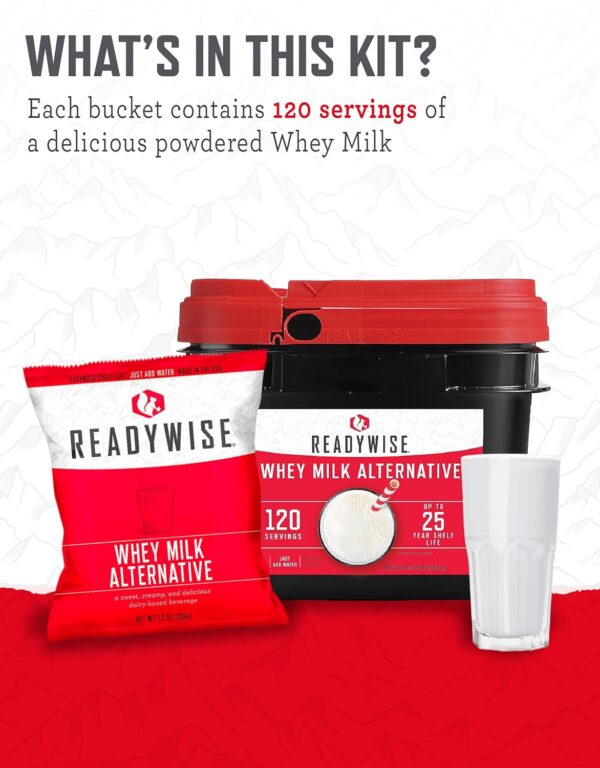 READYWISE - Whey Milk Alternative Bucket, 120 Servings, Emer...