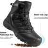 NORTIV 8 Men's Safety Steel Toe Work Boots Breathable Ankle ...