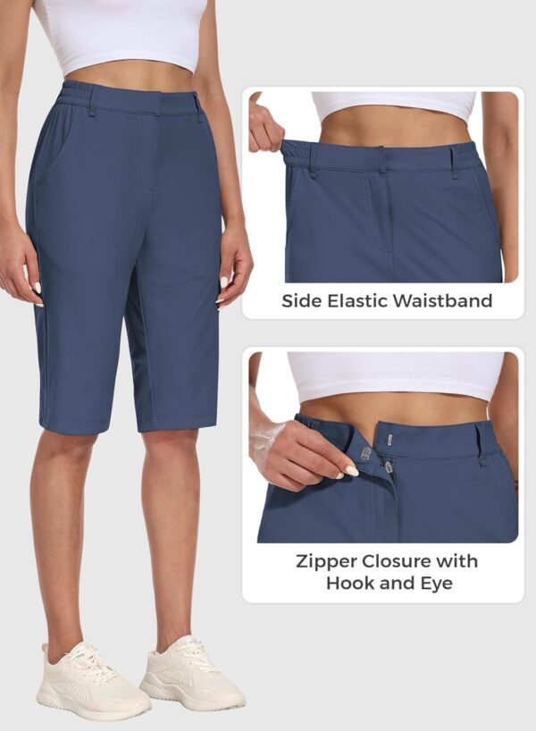 Hiverlay Women's Golf Bermuda Shorts 13" Knee Length Quick D...