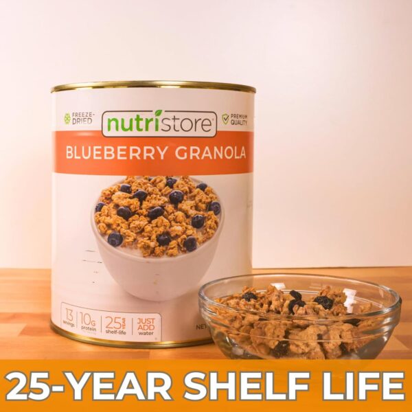 Nutristore | Freeze-Dried Blueberry Granola | Emergency Surv...