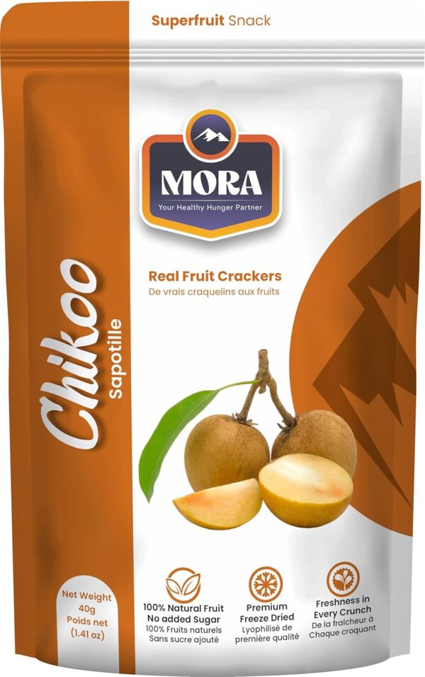 Mora Premium Freeze Dried Sapodilla (Chikoo) SuperFruit Crac...