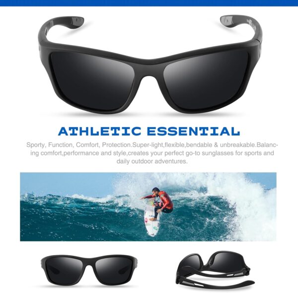 suoso Polarized Sports Sunglasses for Men: UV400 Protection ...