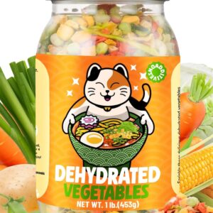 16OZ Dehydrated Freeze Dried Vegetables - 100% Natural Large...