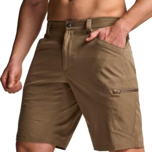 CQR Men's Hiking Cargo Shorts, Quick Dry Stretch Tactical Ou...