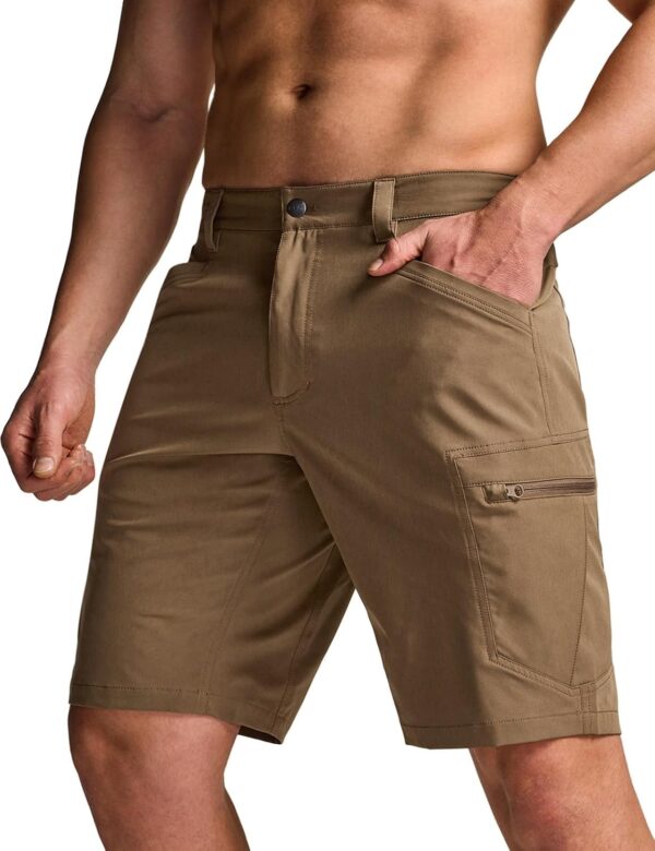 CQR Men's Hiking Cargo Shorts, Quick Dry Stretch Tactical Ou...