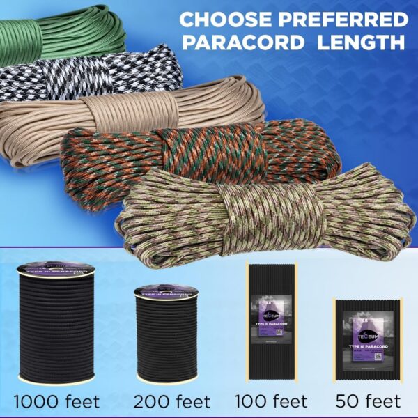 TECEUM Heavy Duty Rope 1000 – 1000ft / 200ft / 100ft / 50ft ...