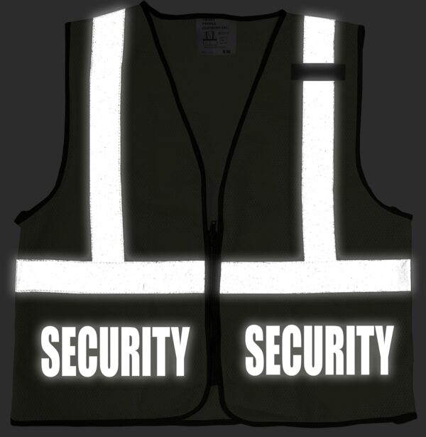 Conspiracy Tee Security Safety Vest with Reflective Design B...