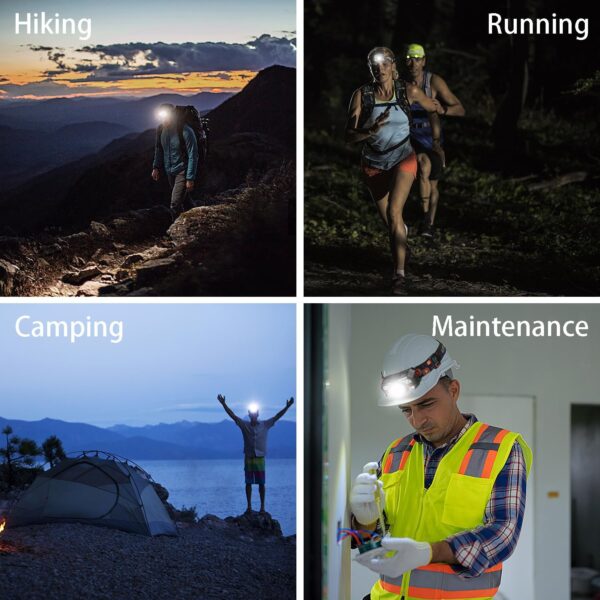 3 Pack Rechargeable Headlamp,Ultra Bright Waterproof LED Hea...