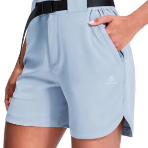 Haimont Women’s Hiking Shorts 5 inch with Pockets and Belt Q...