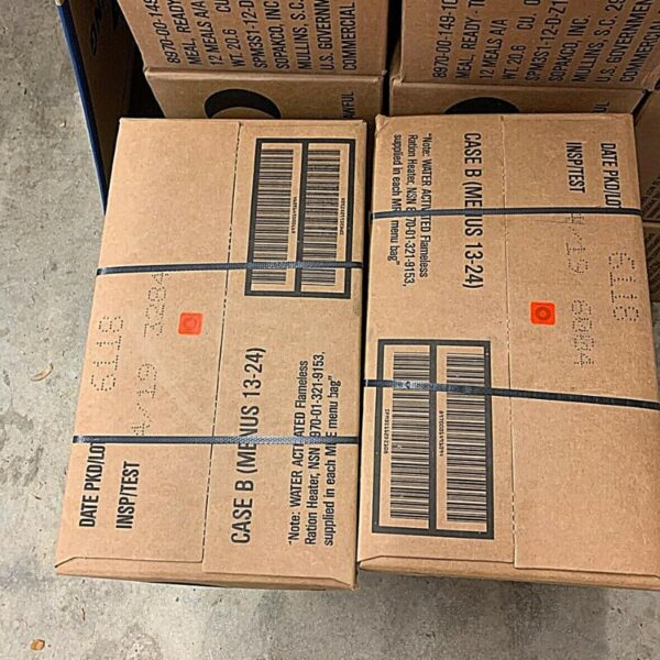 MRE Meals Ready to Eat A and B bundle cases 2025, 2026 inspe...