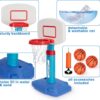 LACCHOUFEE Basketball Hoop Indoor Mini Adjustable Poolside B...