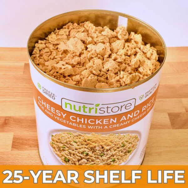 Nutristore | Freeze-Dried Cheesy Chicken and Rice | Emergenc...