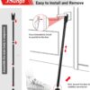 JSungo 2-in-1 Sliding Door Security Bar, Upgrade Doors Stopp...