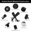 Heated Socks for Men Women, Electric Socks with 7.4V 2200mAh...
