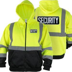RYNO GEAR Men's Security Guard Silkscreen Front & Back Black...