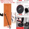 600LB Door Barricade Security bar- 24.5-50.7'’ Adjustable Do...