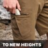 CQR Men's Hiking Cargo Shorts, Quick Dry Stretch Tactical Ou...